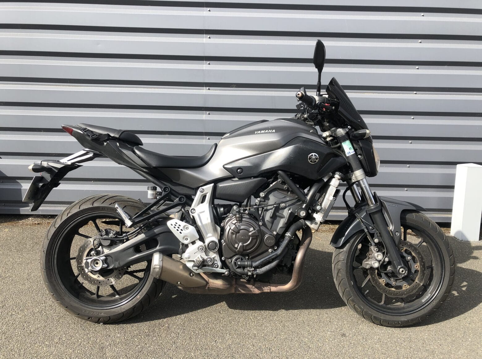 YAMAHA MT  07  ABS gris fonc  2014 Le P le De L occasion